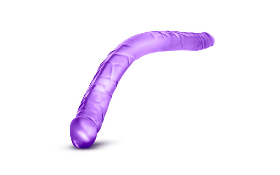B Yours Double Dildo Purple 16in
