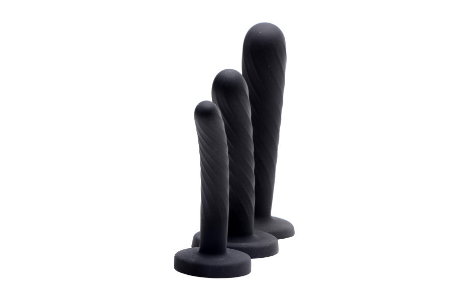 Trinity Strap-On Silicone 3 Pc Dildo Set