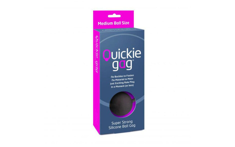 Quickie Gag Medium Ball Black