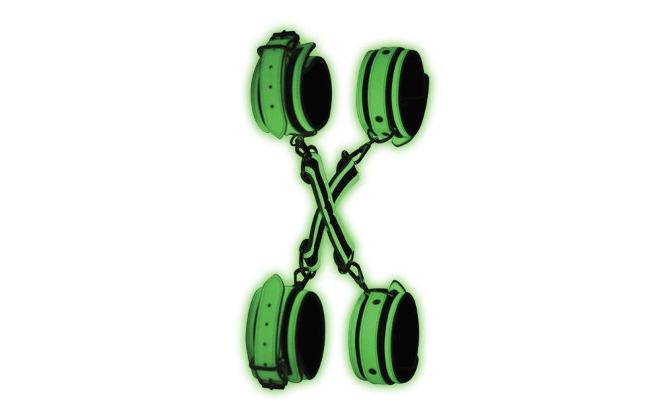 Kink In the Dark Glowing Hog Tie Set Fluro Green