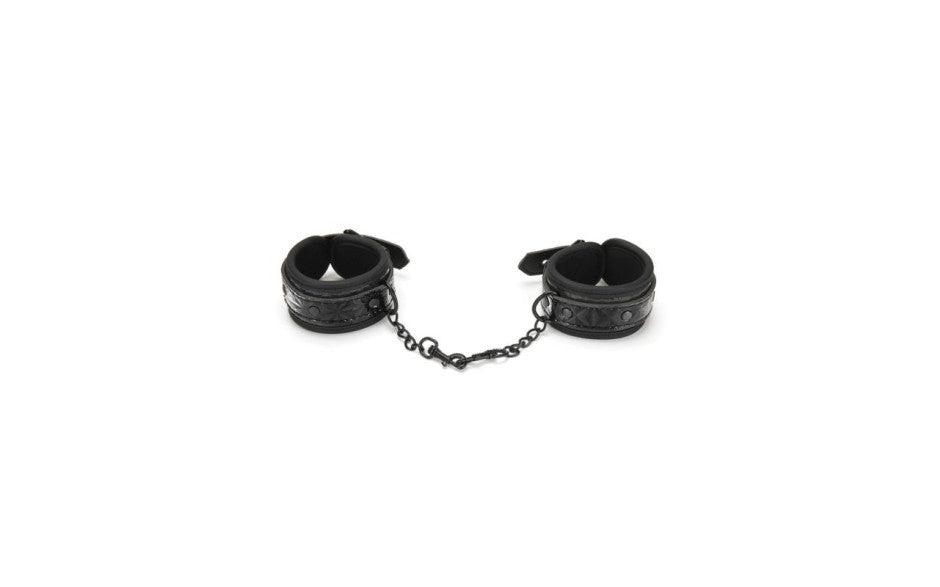 Whip Smart Diamond Handcuff Black