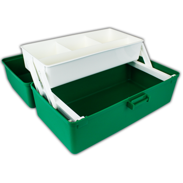 AEROCASE Red and Black Plastic Tacklebox with 6 Trays 30 x 46.5 x 25.4cm