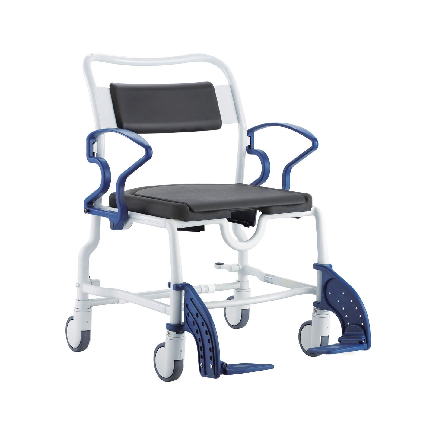 Extra Wide Bariatric Shower Commode Chair with 200kg Capacity, German Designed