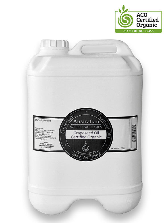 Bulk Grapeseed Oil Certified Organic