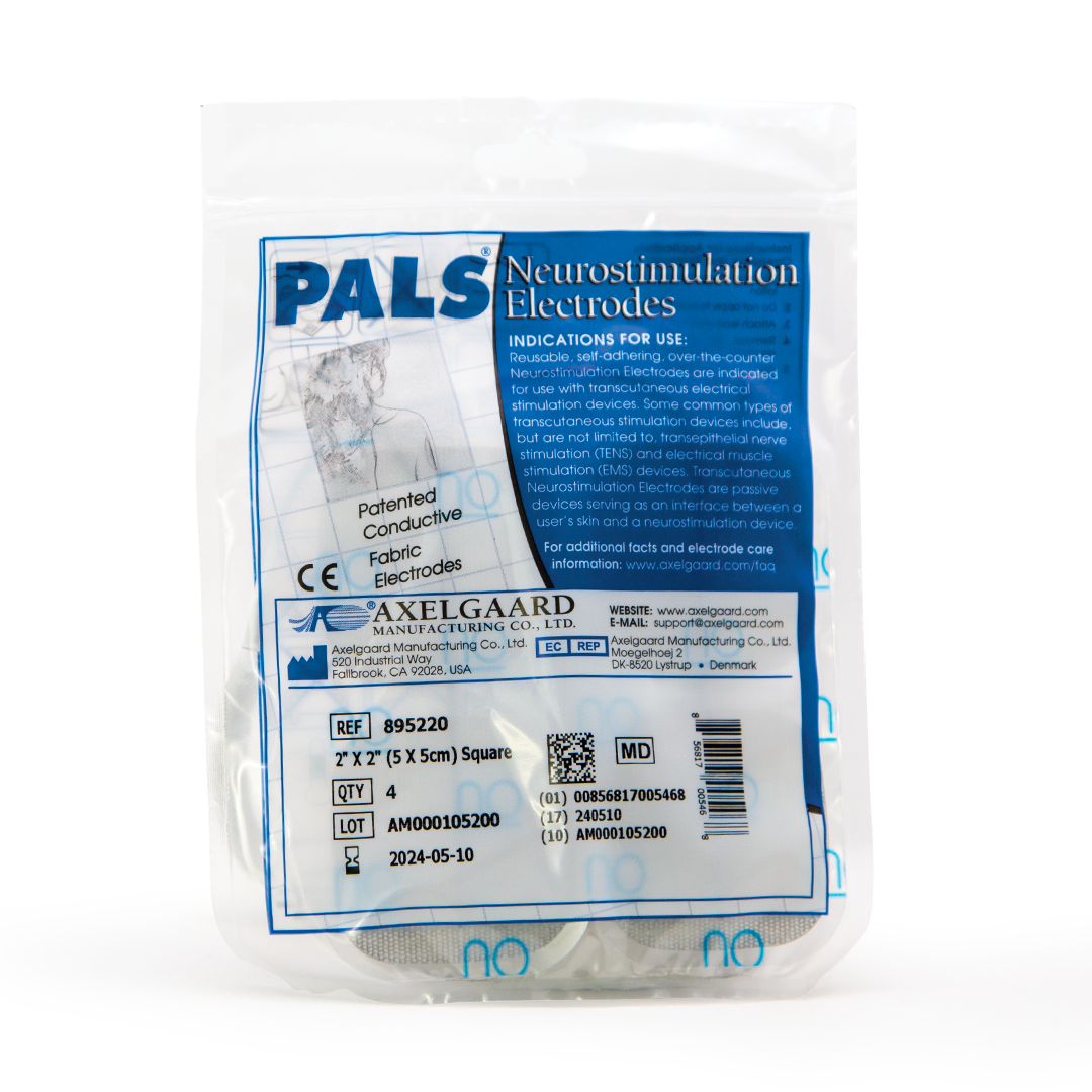 Premium PALS Platinum 50x50mm Round Electrodes for TENS & EMS Devices