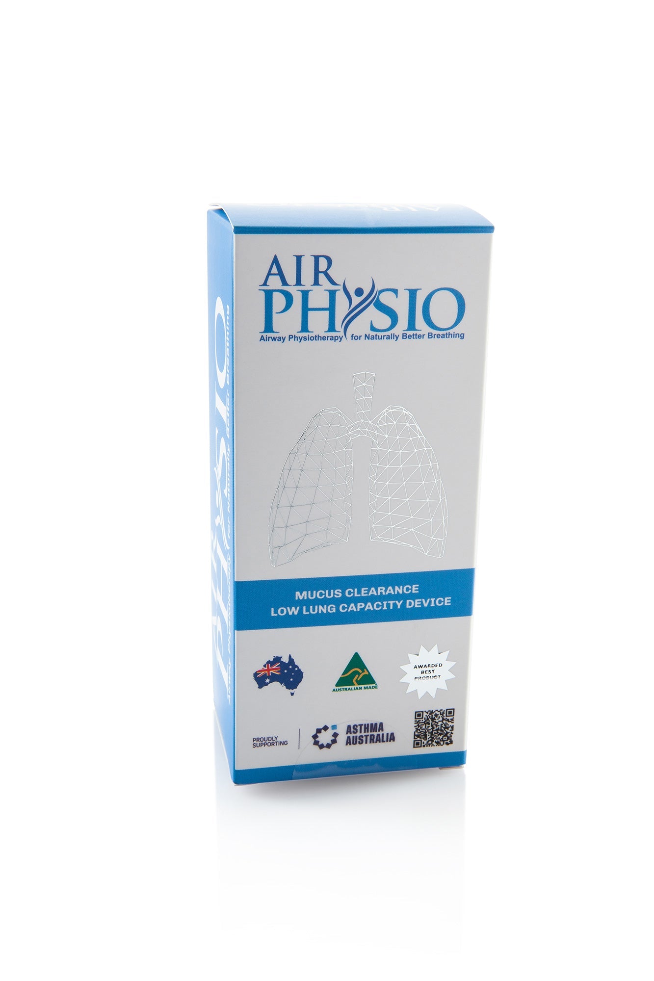 AirPhysio Low Lung Capacity Device – Natural Mucus Clearance & Lung Expansion Aid – Australian Made OPEP Therapy for COPD, Asthma, Bronchiectasis