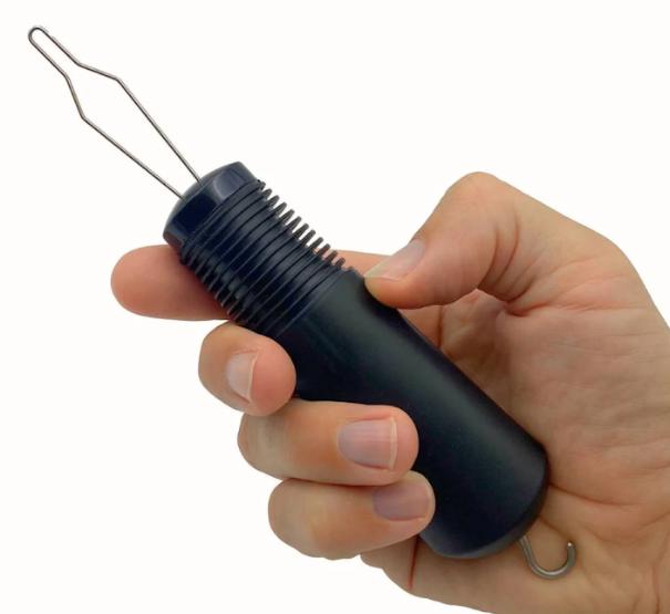 2-Pack Black Dressing Aid - Button & Zipper Assistant for Elderly