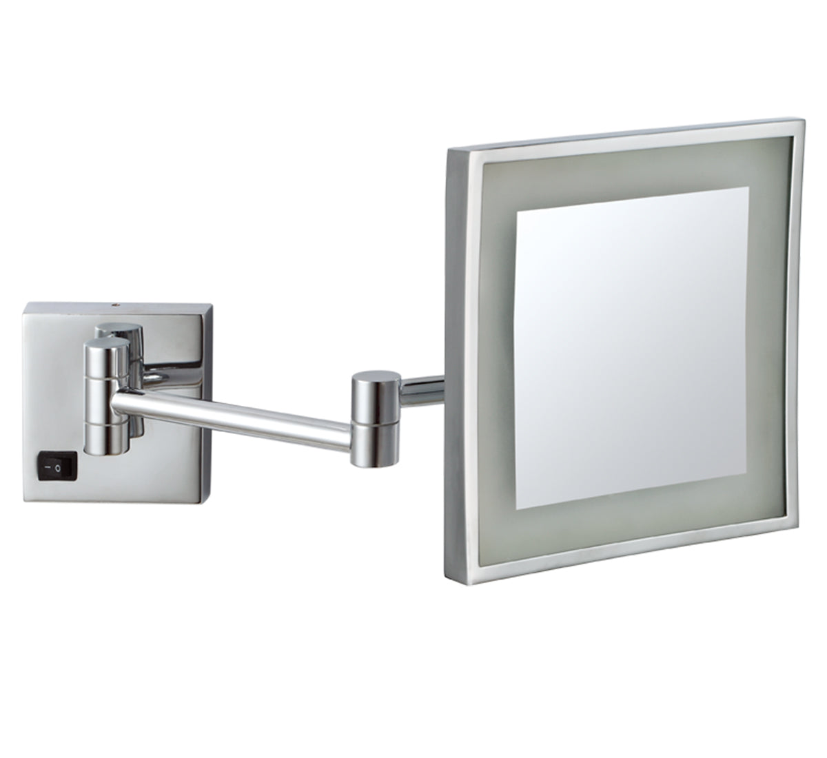 3X LED Magnifying Makeup Mirror Wall Mount Bathroom - Chrome