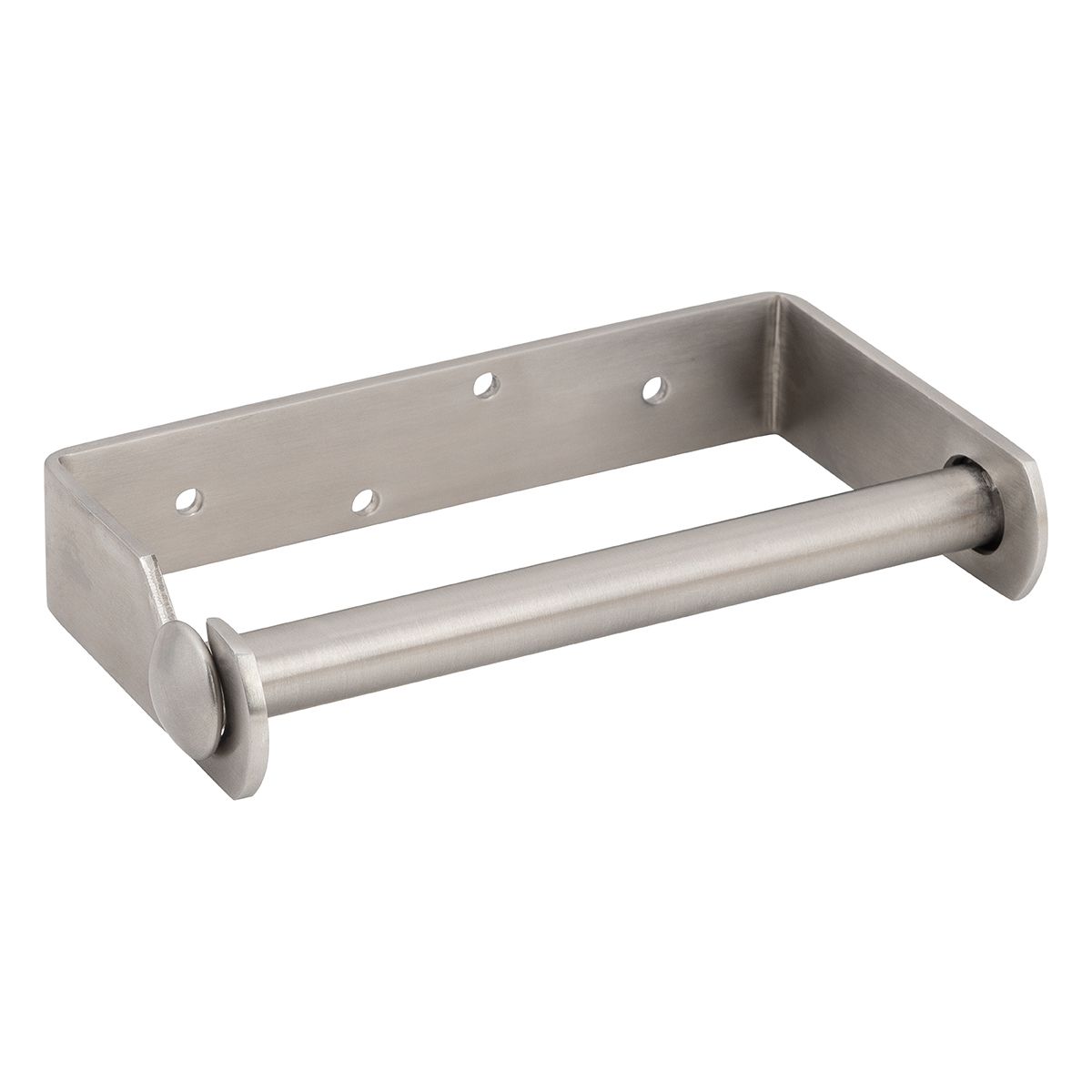 Brushed Aluminium Toilet Roll Holder Bathroom