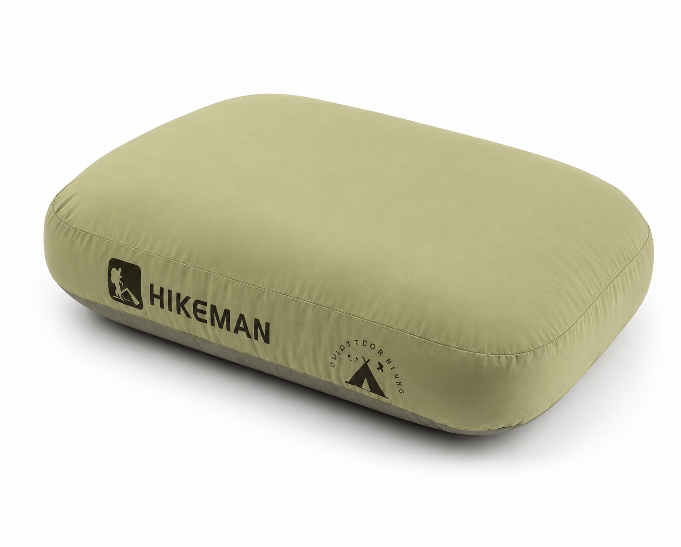 Green Memory Foam Travel Pillow - Portable Neck Support for Camping & Flights