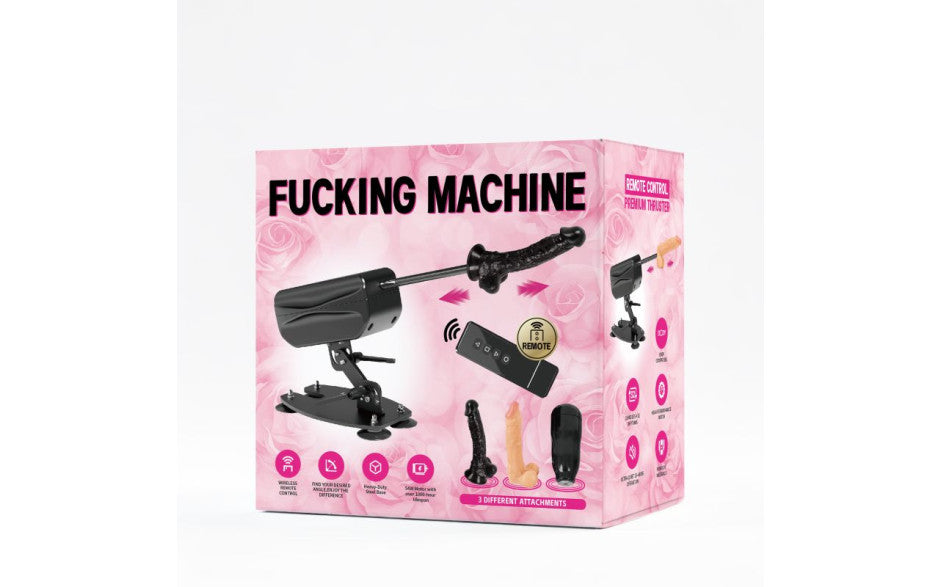 Deluxe Sex Machine with Remote Control and Accessories