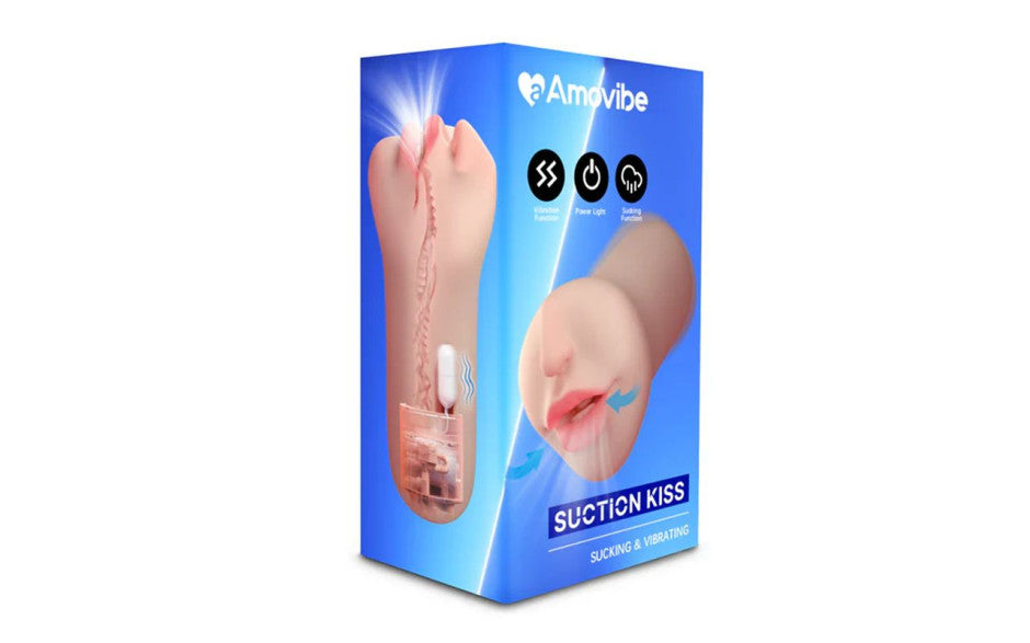 Suction Kiss Sucking Vibrating Mouth Masturbator Flesh