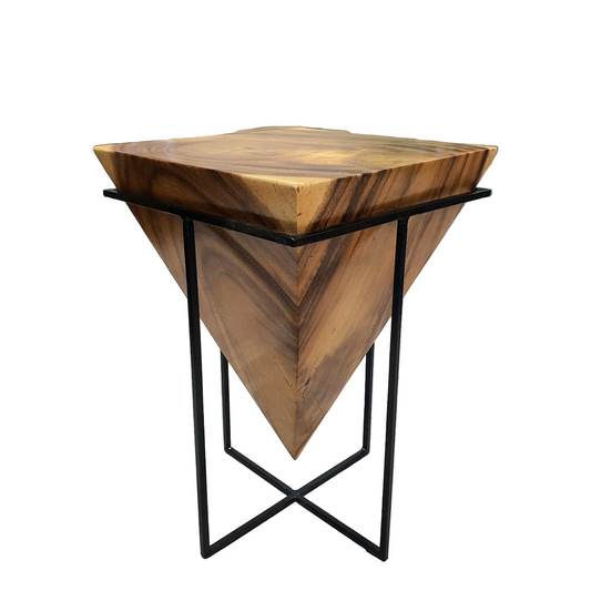 Handmade Timber Side Table / Pyramid Corner Stool / Plant Stand
