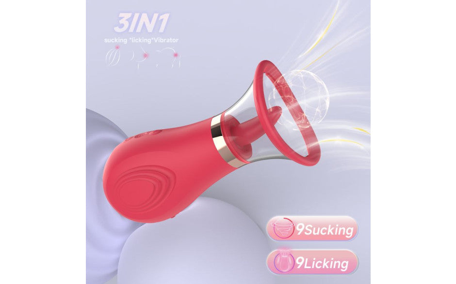 Sybil 3-in-1 Sucking Licking Tickling Stimulator