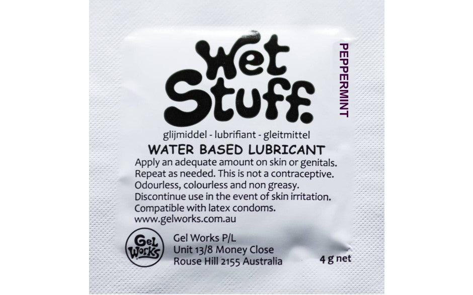 Wet Stuff Peppermint Sachets 4g (100pk)