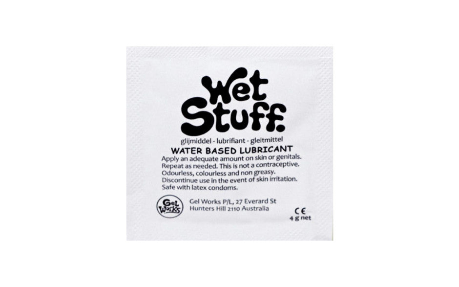 Wet Stuff  Plain with Vitamin E Sachets 4g (100pk)