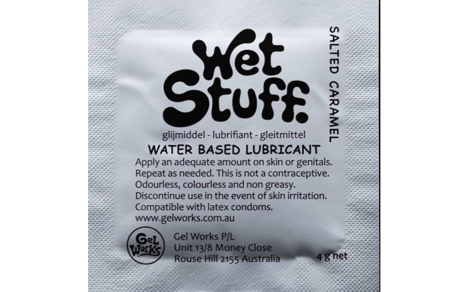 Wet Stuff Salted Caramel Sachets 4g (100pk)