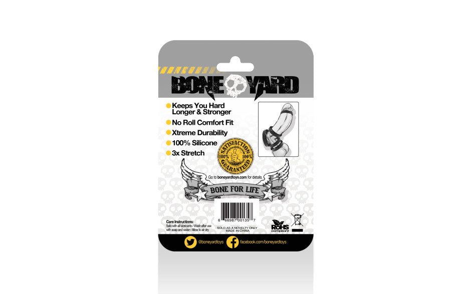 Boneyard Silicone Ring 35mm Black