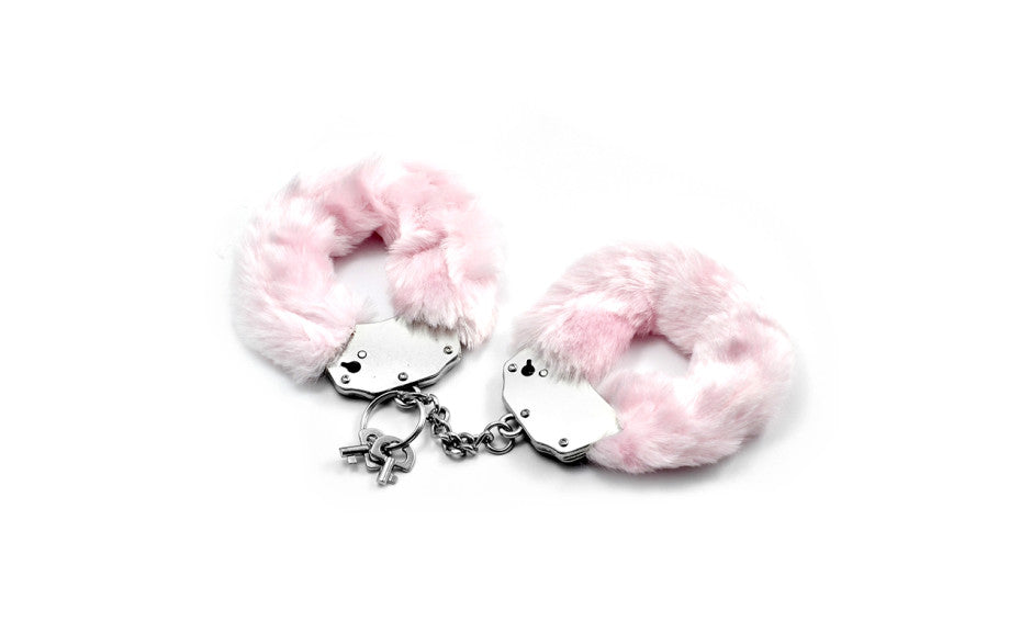 Fetish Pleasure Fluffy Hand Cuffs Pink