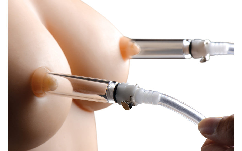 Nipple Pumping System with Dual Cylinders