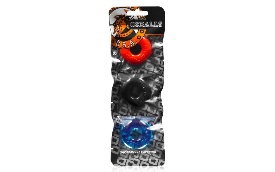 Ringer Cockring 3 Pc Multicolor