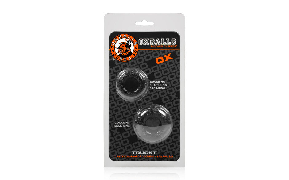 Truckt 2 Pc Cockring Set Black