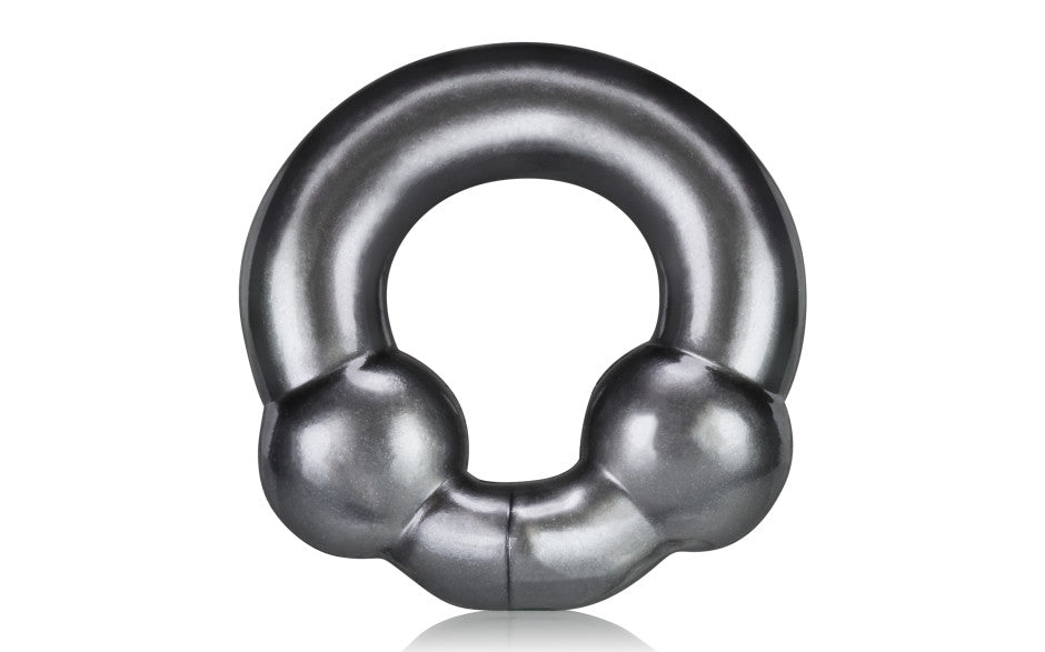 Ultraballs 2 Pk Cockring Steel And Red