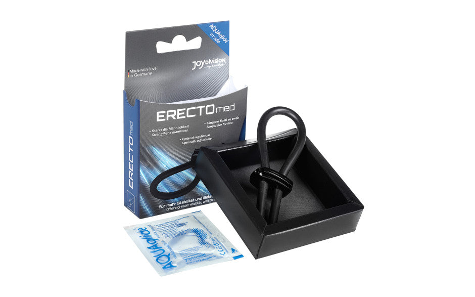 ERECTOmed Adjustable Cock Ring Black