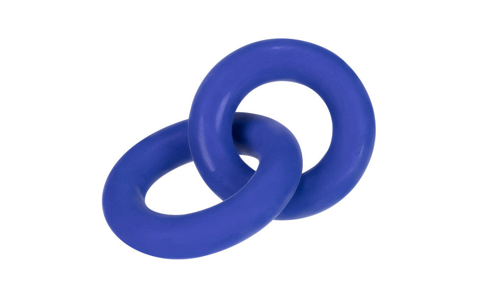 DUO Linked Cock/Ball Rings by Hunkyjunk Cobalt
