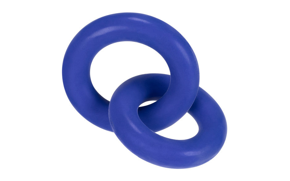 DUO Linked Cock/Ball Rings by Hunkyjunk Cobalt