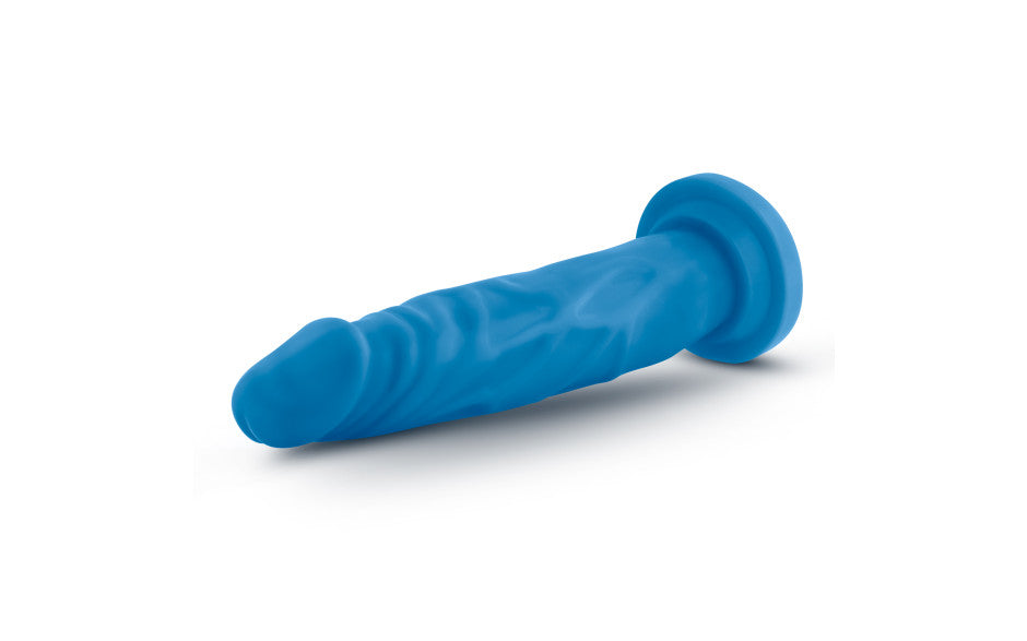 Neo Dual Density Cock 7.5in Neon Blue
