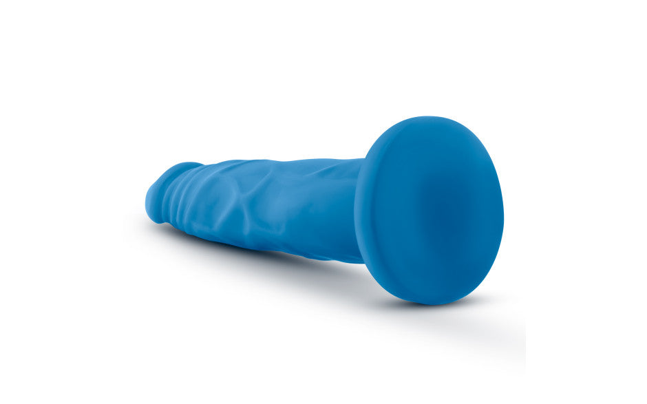 Neo Dual Density Cock 7.5in Neon Blue