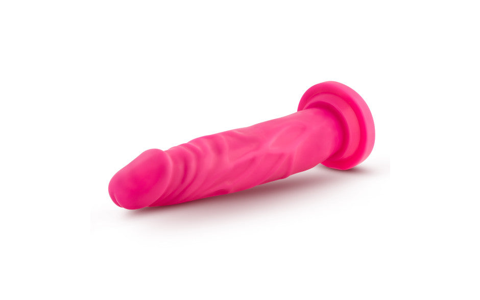Neo Dual Density Cock 7.5in Neon Pink