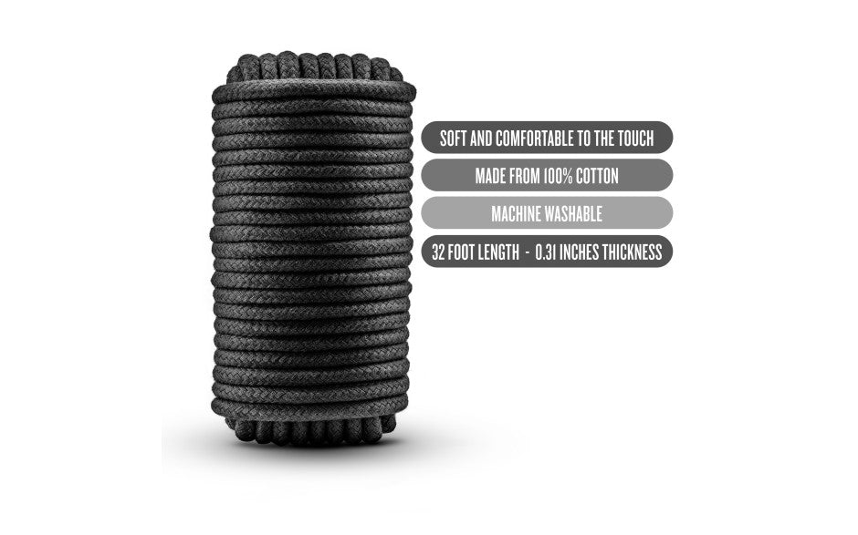 Temptasia Bondage Rope 10m Black