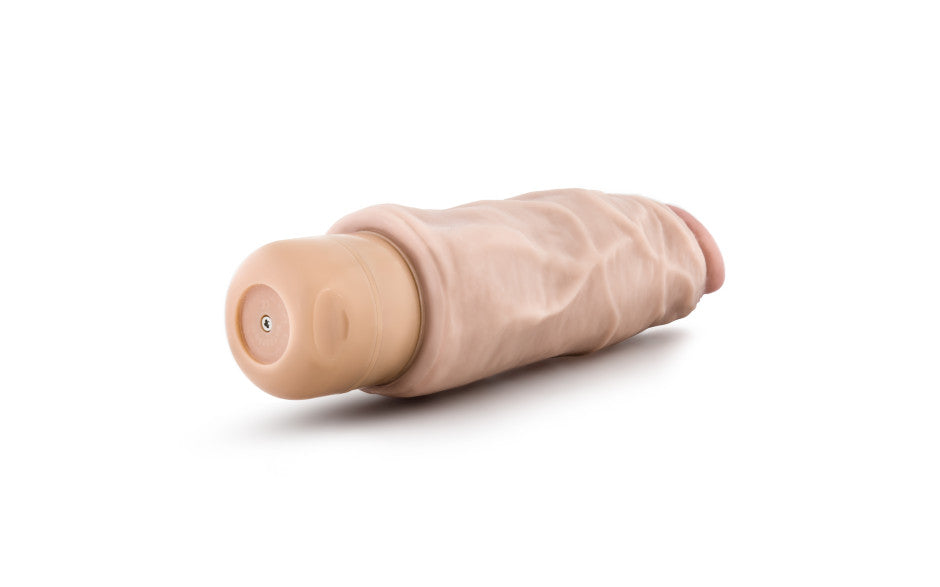 Dr Skin Cock Vibe 9 7.5in Vibrating Cock Beige