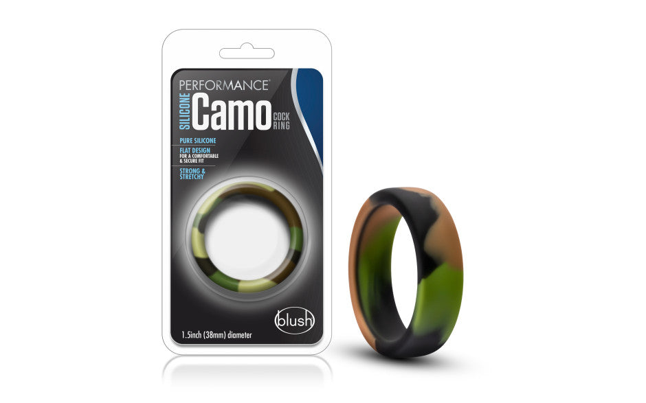 Performance Silicone Camo Cock Ring Green Camoflauge