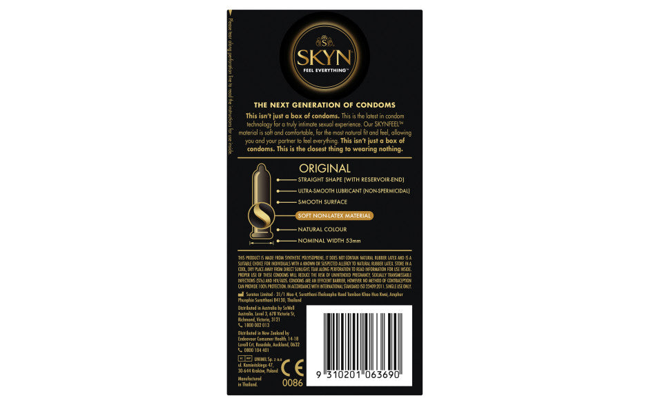 SKYN Original Condoms 10 Pc