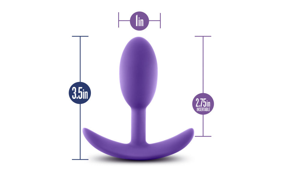 Luxe Wearable Vibra Slim Plug Small Purple