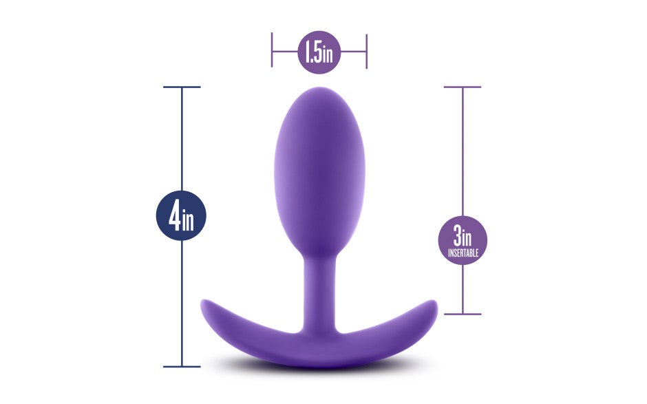 Luxe Wearable Vibra Slim Plug Medium Purple