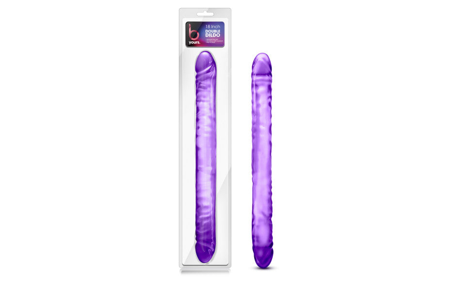 B Yours Double Dildo Purple 18in