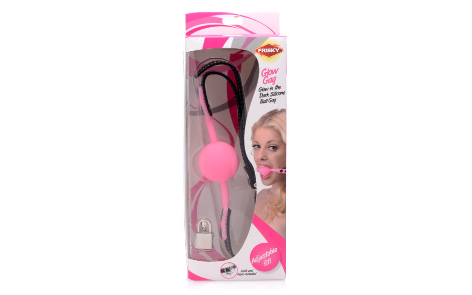 Glow Gag Glow in the Dark Silicone Ball Gag