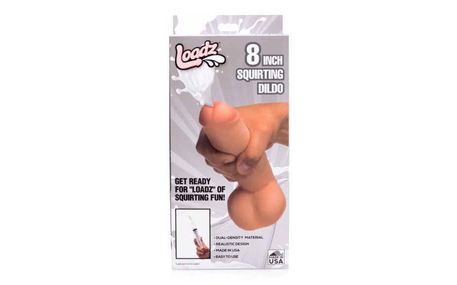 Squirting Dildo 8in with Syringe