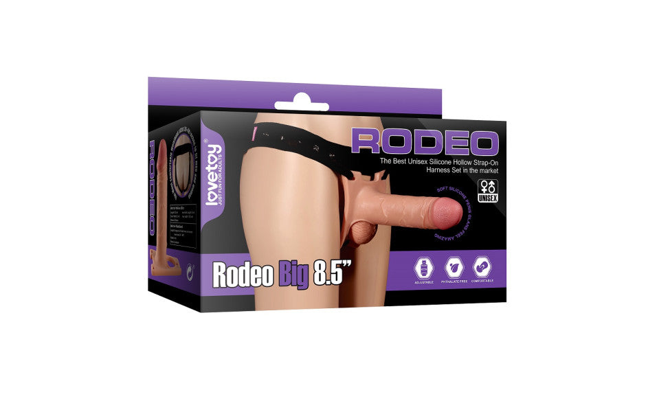 Rodeo Hollow Strap On Set 8.5in