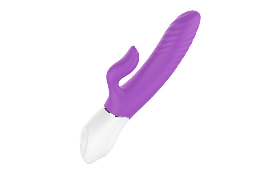 Lighter Thrusting Rabbit Vibrator Purple