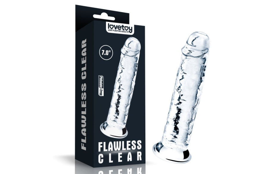 Clear Dildo 7in