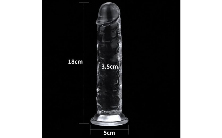 Clear Dildo 7in