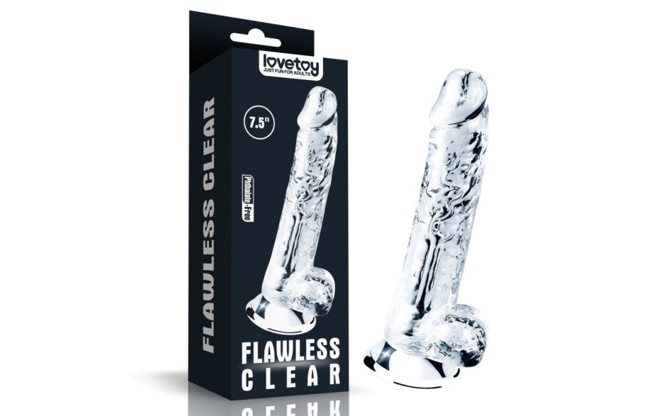 Clear Dildo 7.5in