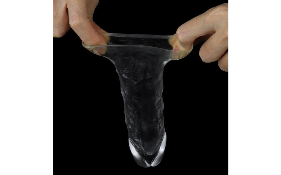 Clear Penis Extender Sleeve Plus 1in
