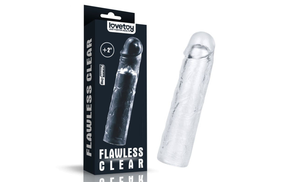 Clear Penis Extender Sleeve Plus 2in