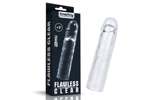 Clear Penis Extender Sleeve Plus 2in